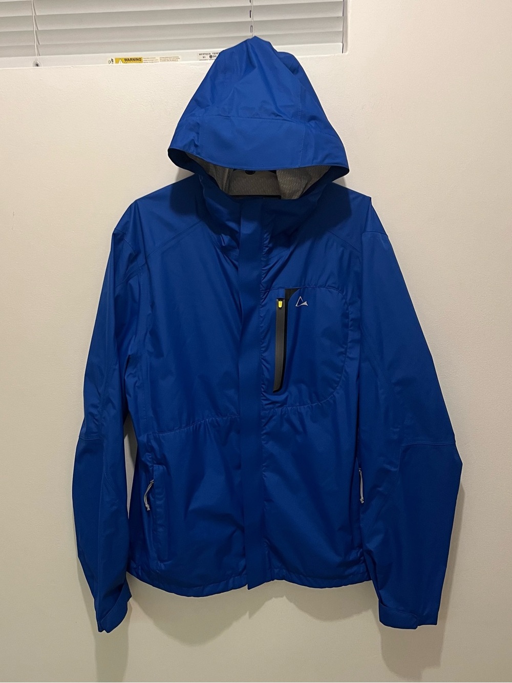 Paradox Men's Royal Blue Hooded Rain Jacket